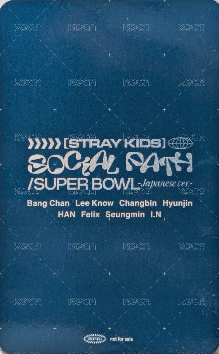 Social Path 索尼 抽選卡  背面