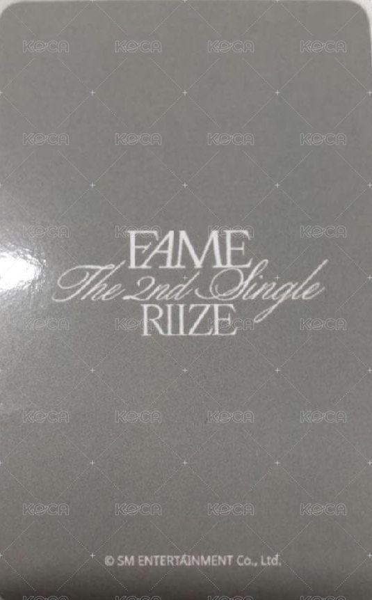 FAME am 幸運卡  背面