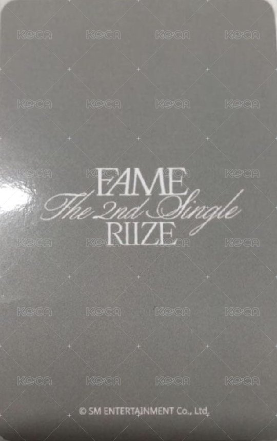 FAME am 幸運卡  背面