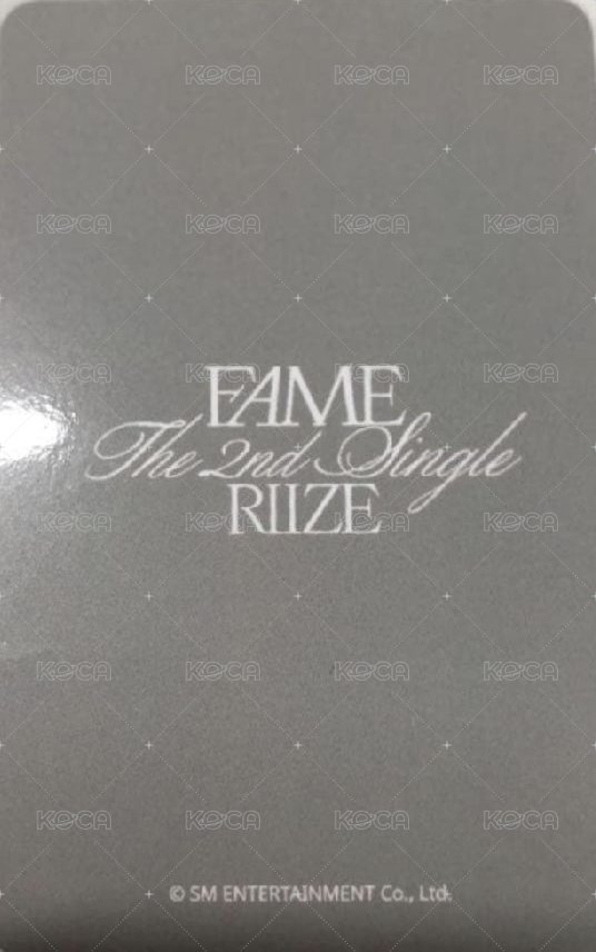 FAME am 幸運卡  背面