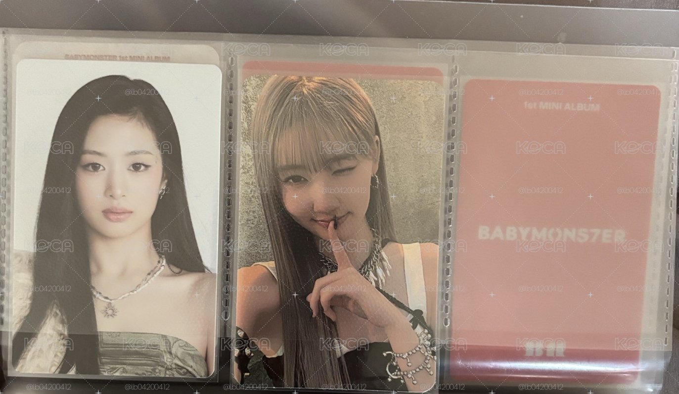 ahyeon rami 出道專BABYMON7TER 專卡 YG預售卡