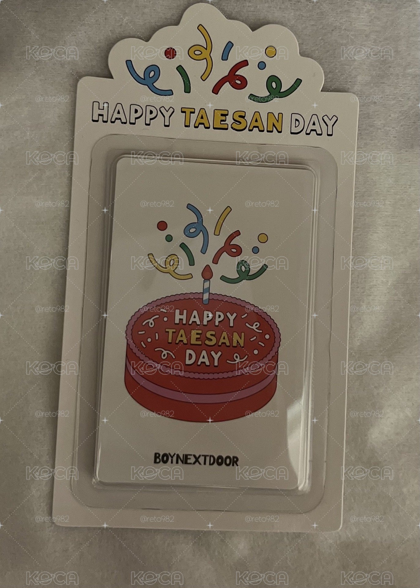 BOYNEXTDOOR 2024 HAPPY TAESAN DAY生日小卡 ✨全新未拆 免綁