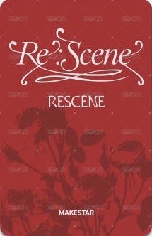 Re:Scene ms 3.0團簽 簽售卡  背面