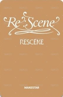 Re:Scene ms 3.0個簽 簽售卡 泰迪熊 背面