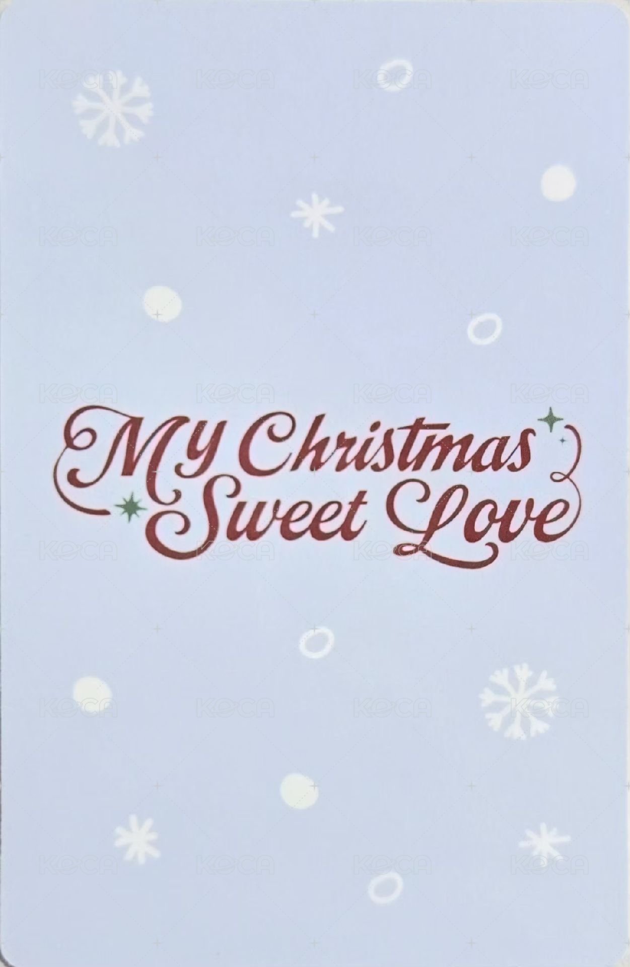 聖誕單曲專輯 專輯卡  背面