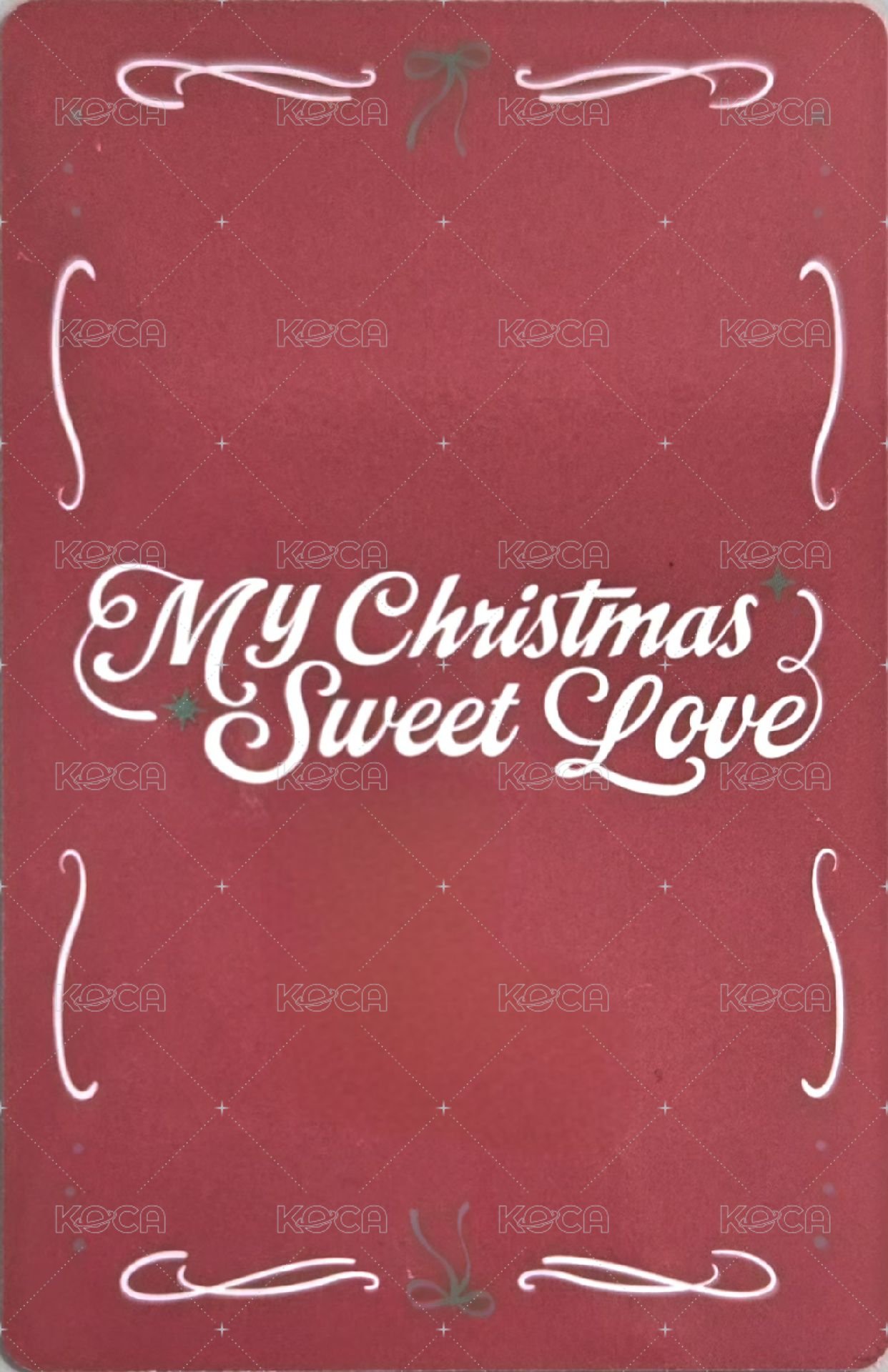 聖誕單曲專輯 專輯卡  背面