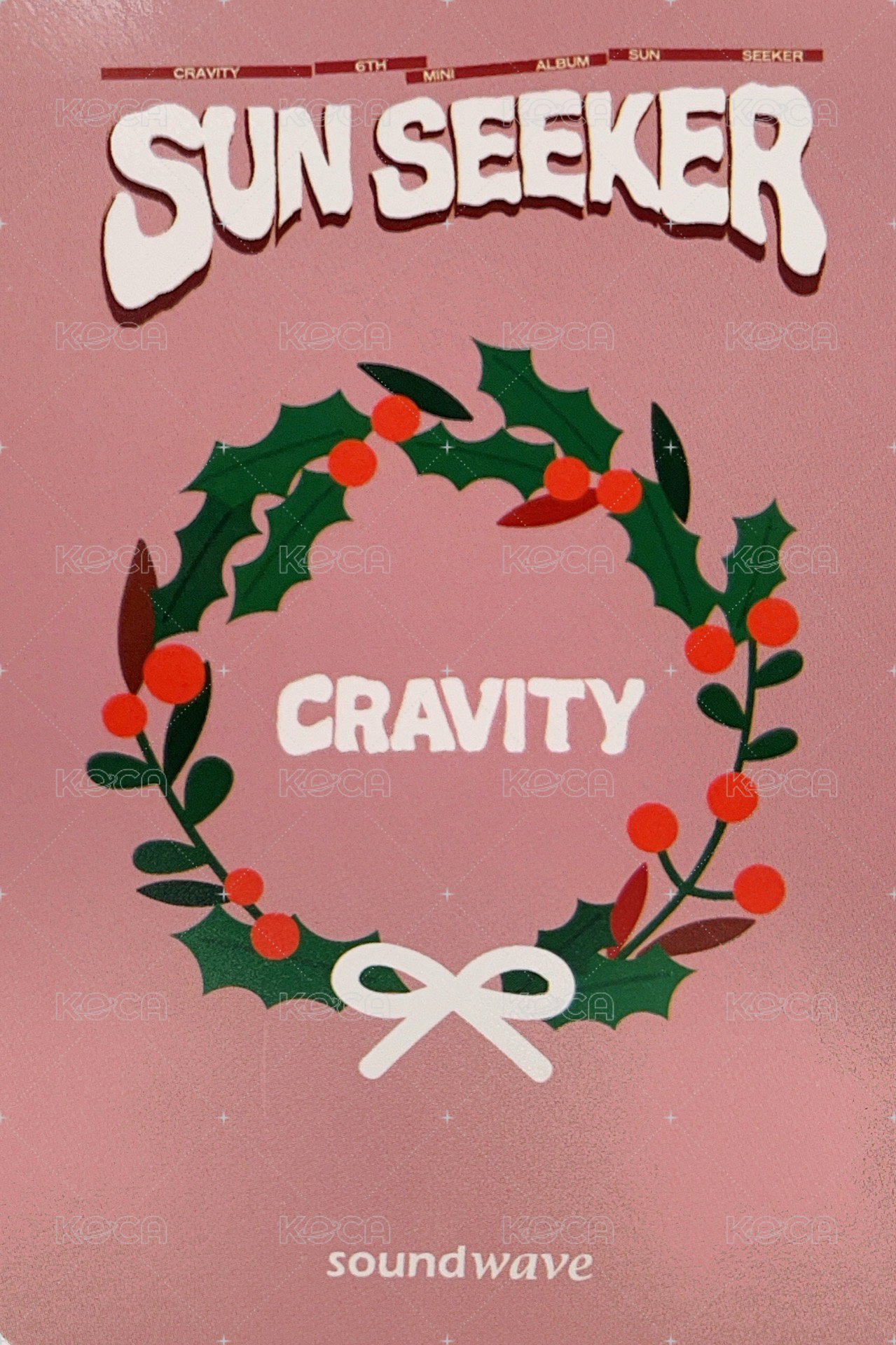 SUN SEEKER sw 簽售卡 聖誕 背面