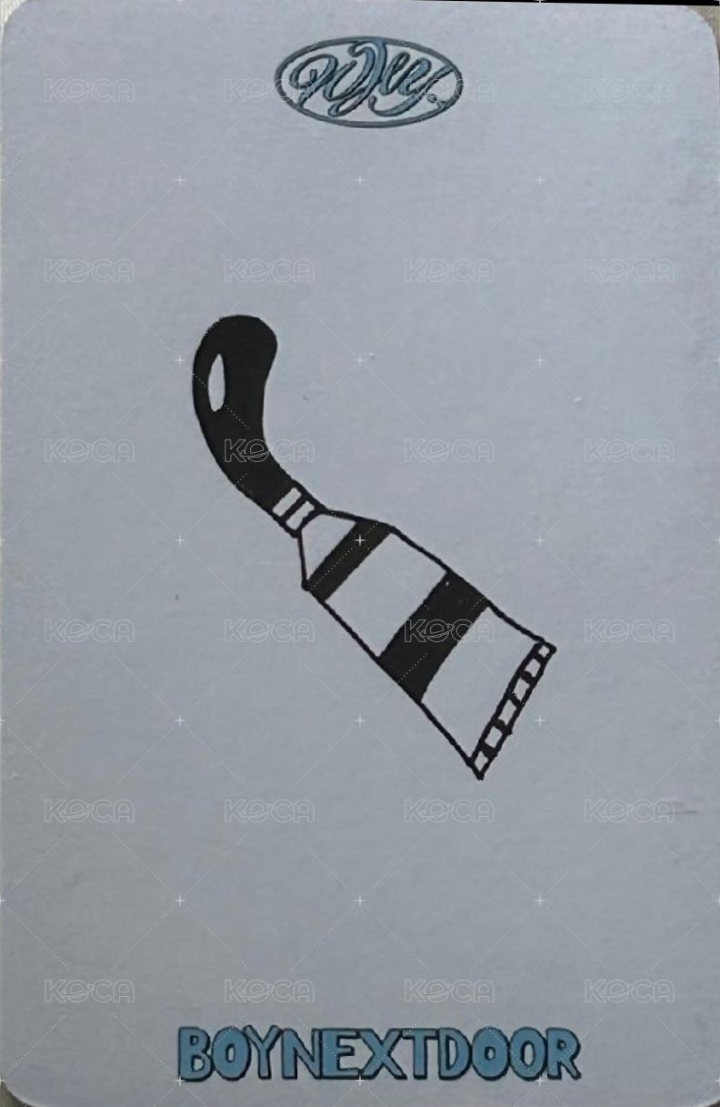 WHY.. 打歌卡 西裝 背面