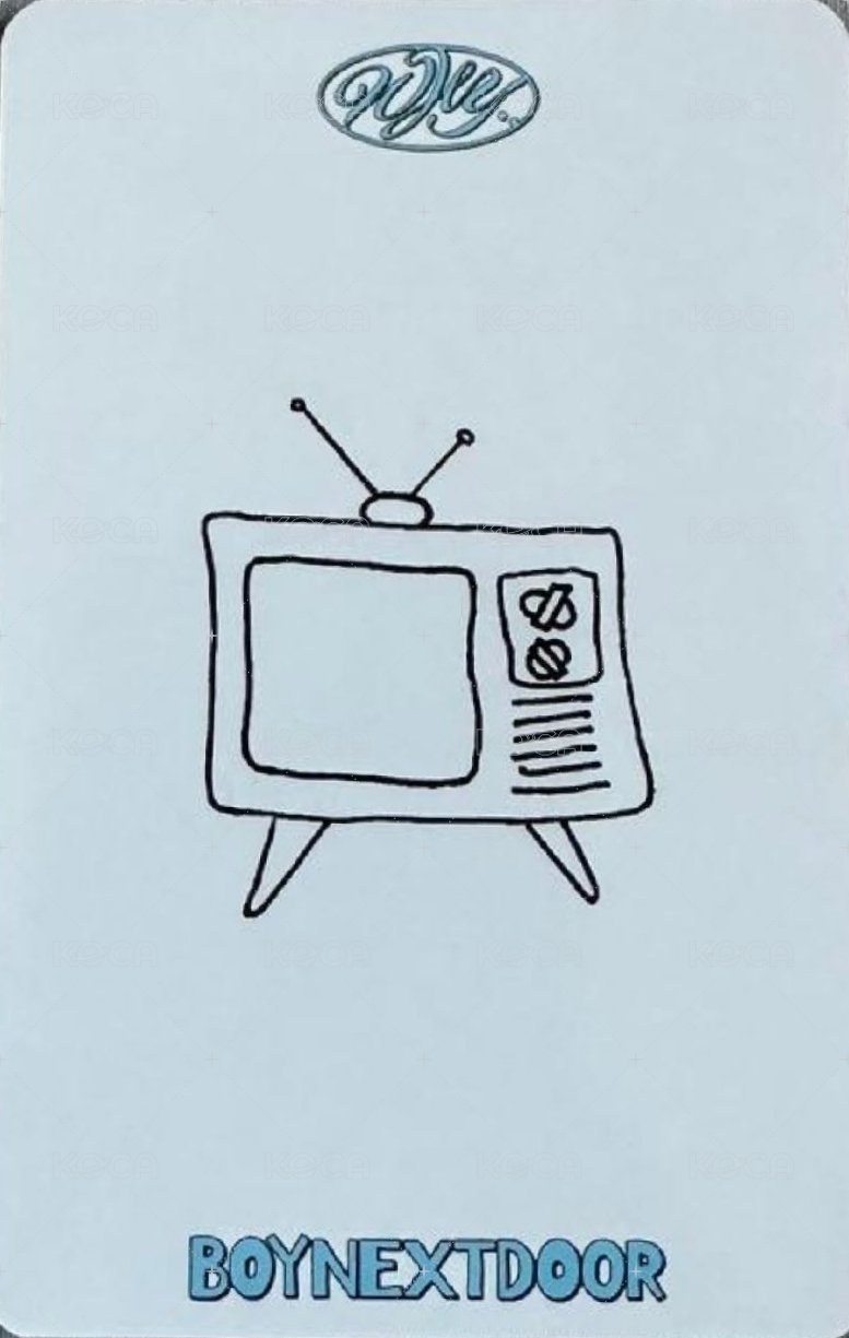 WHY.. 打歌卡 西裝 背面