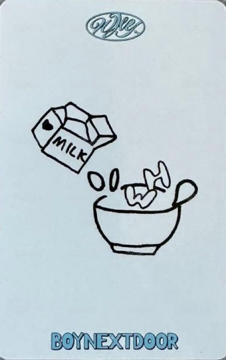 WHY.. 打歌卡 西裝 背面