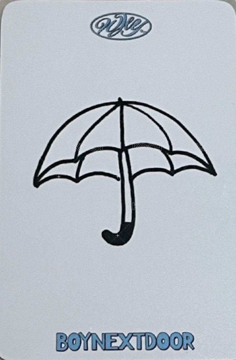 WHY.. 打歌卡 西裝 背面