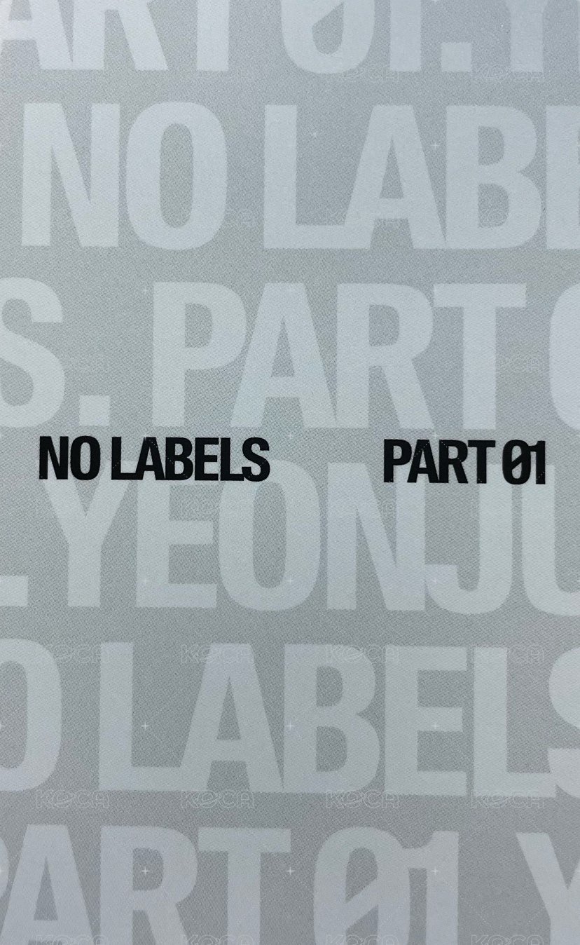 NO LABELS kkt 特典卡  背面
