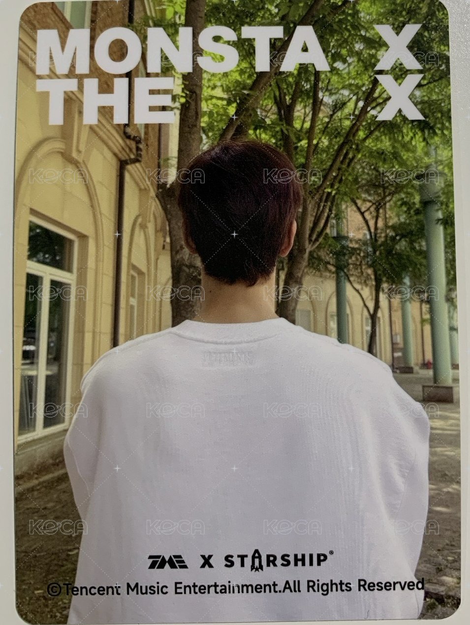 THE X QQ音樂 星光卡  背面