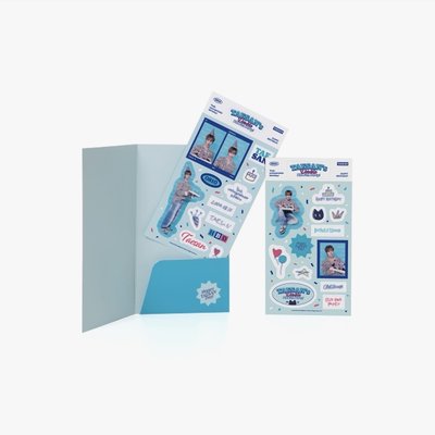 泰山生日明信片組、貼紙