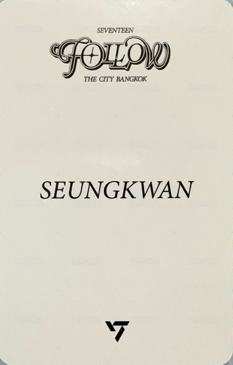 FOLLOW 曼谷快閃店 滿額卡  背面