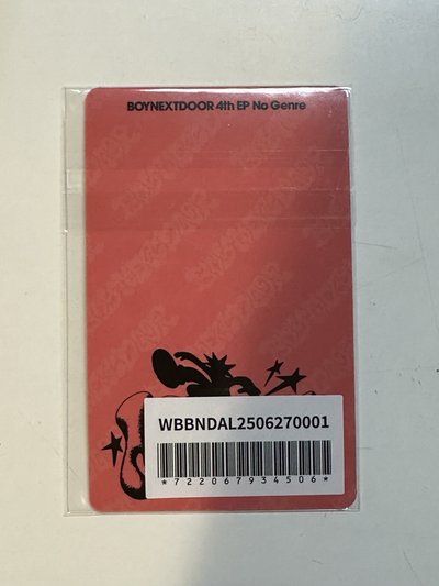 BOYNEXTDOOR 雲鶴 日本安可場限 特典卡