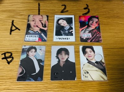 woozi單卡 精選輯感謝祭 Right here拍立得 迷11wvs特典  going雜誌vol2黑版卡等