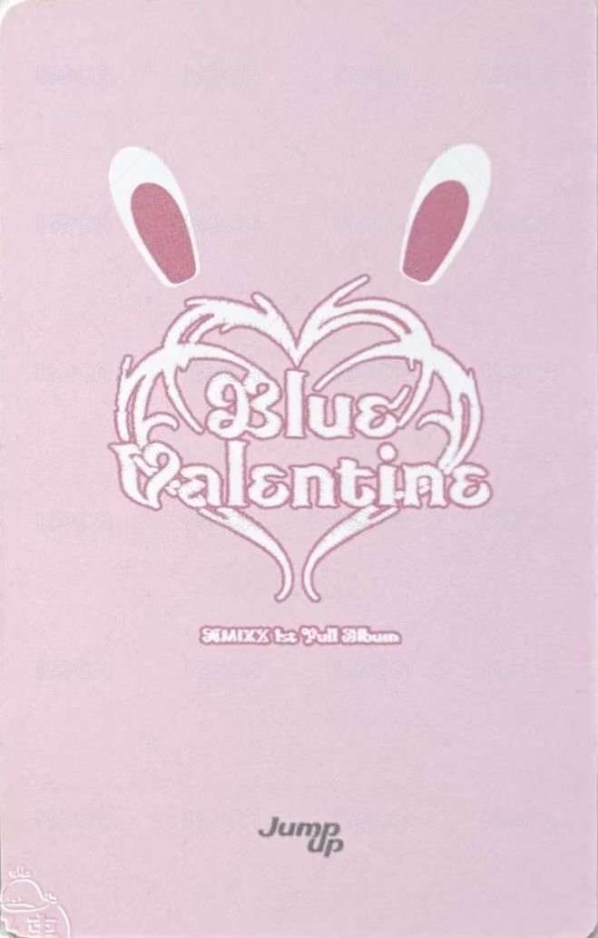 正規一 ju 線下1.0 簽售卡 溫馨兔子 背面