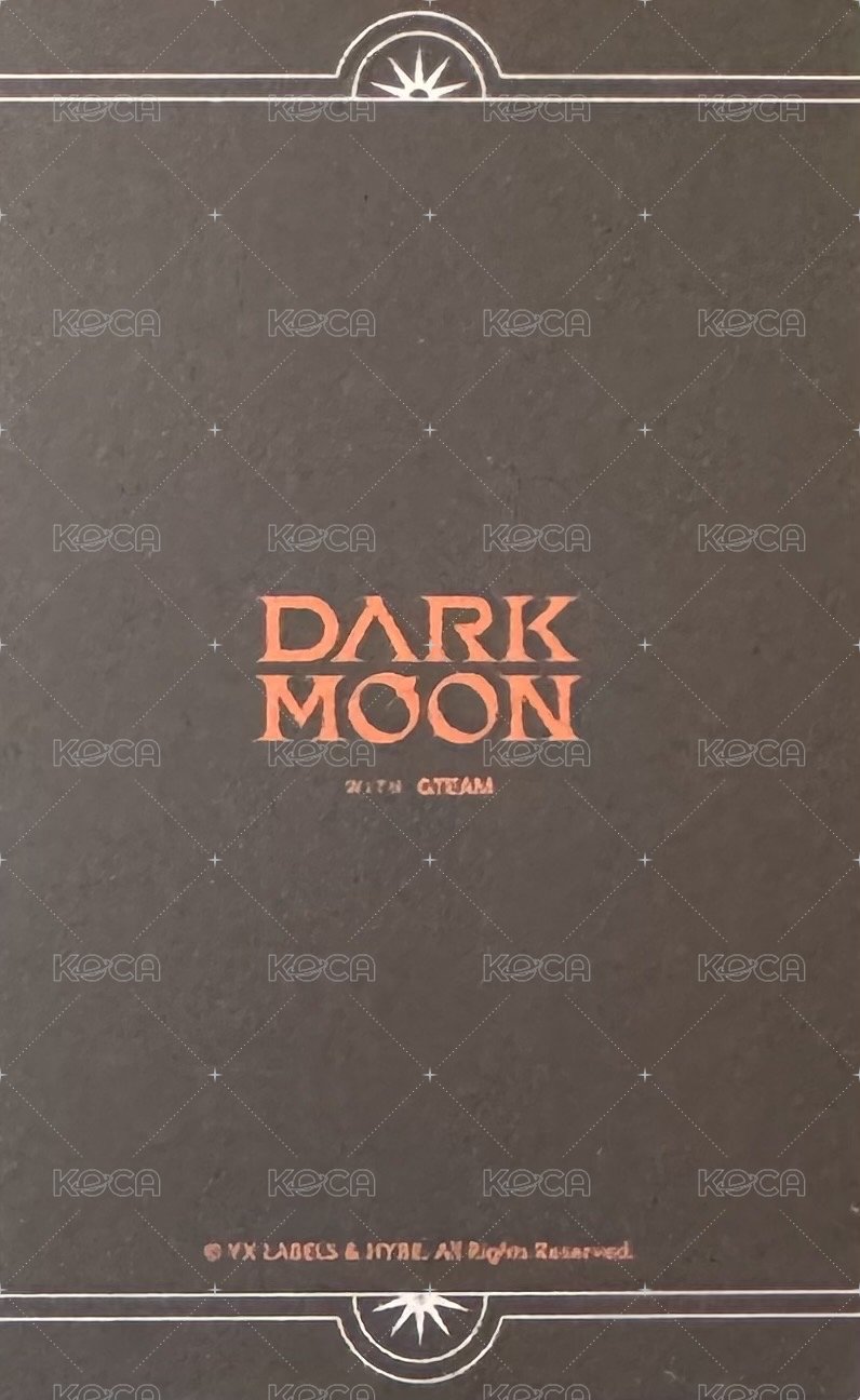 DARK MOON 暗月展 2025 周邊卡  背面
