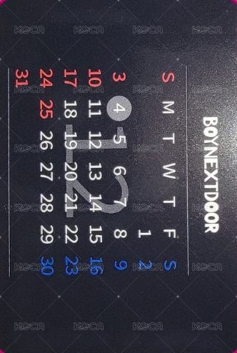 WHY.. mk 預售 特典卡 生日曆 背面