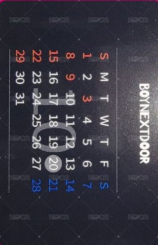 WHY.. mk 預售 特典卡 生日曆 背面