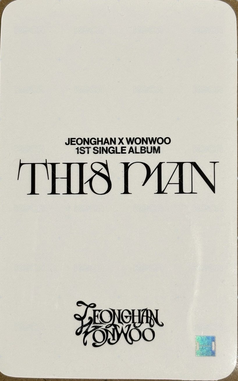 THIS MAN bdm 線下 幸運卡  背面