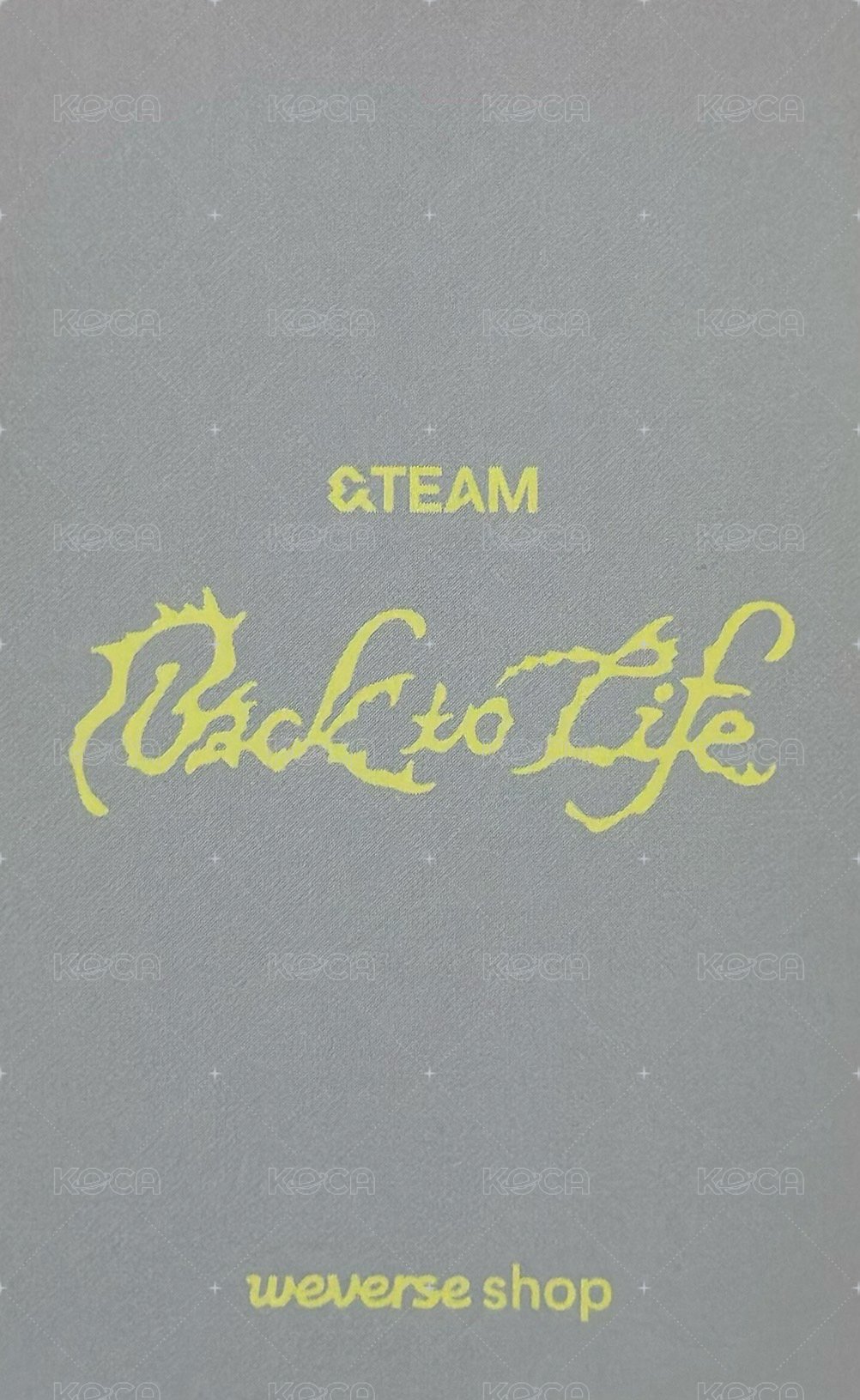 BTL   韓國快閃店 幸運卡  背面