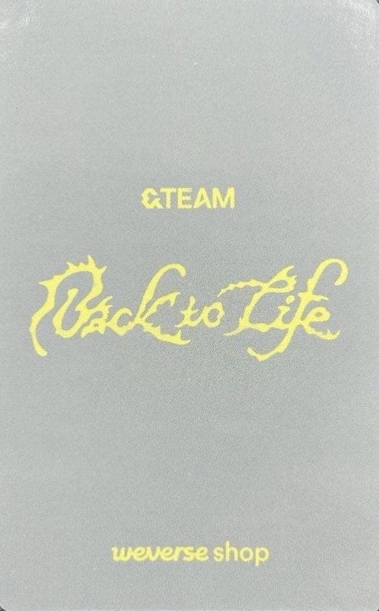 BTL wvs 特典卡 Fan Showcase live 背面