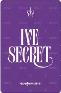 IVE SECRET am 4.0 簽售卡  背面
