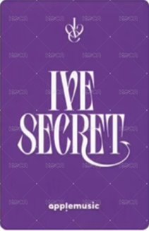 IVE SECRET am 4.0 簽售卡  背面