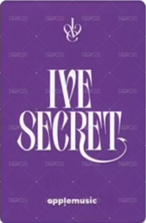 IVE SECRET am 4.0 簽售卡  背面