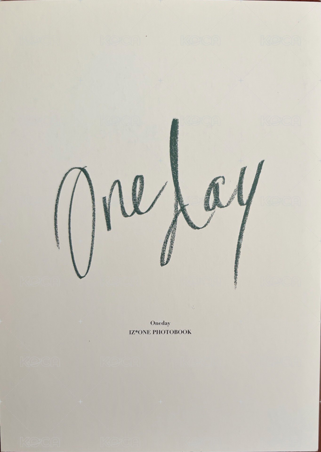 ONE DAY寫真 明信片  背面