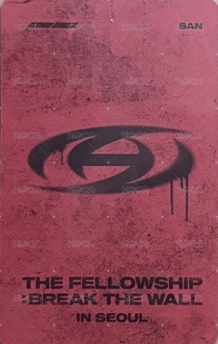 Break the Wall 演唱會 DVD / CD 卡 藍光 背面