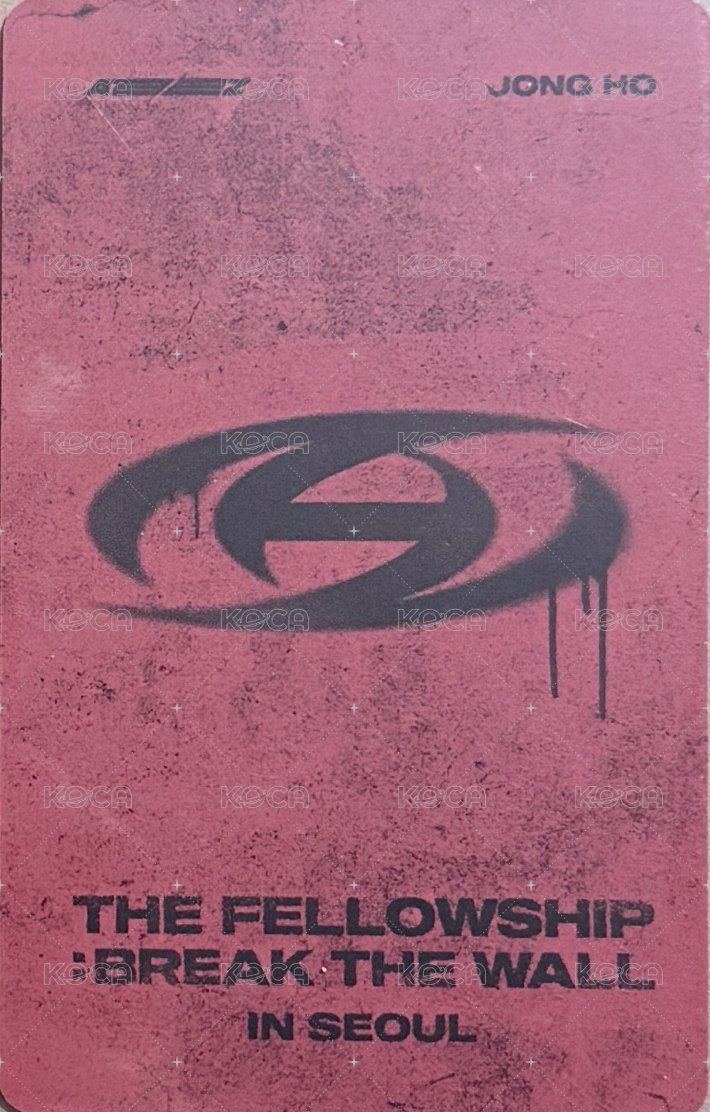 Break the Wall 演唱會 DVD / CD 卡 藍光 背面