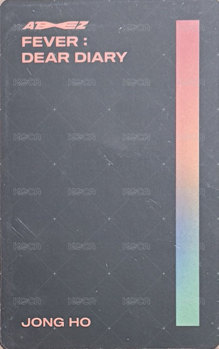 FEVER : DEAR DIARY 專輯卡  背面