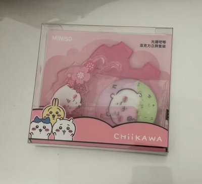 吉伊卡哇 櫻花季 光柵徽章+壓克力立牌 全新