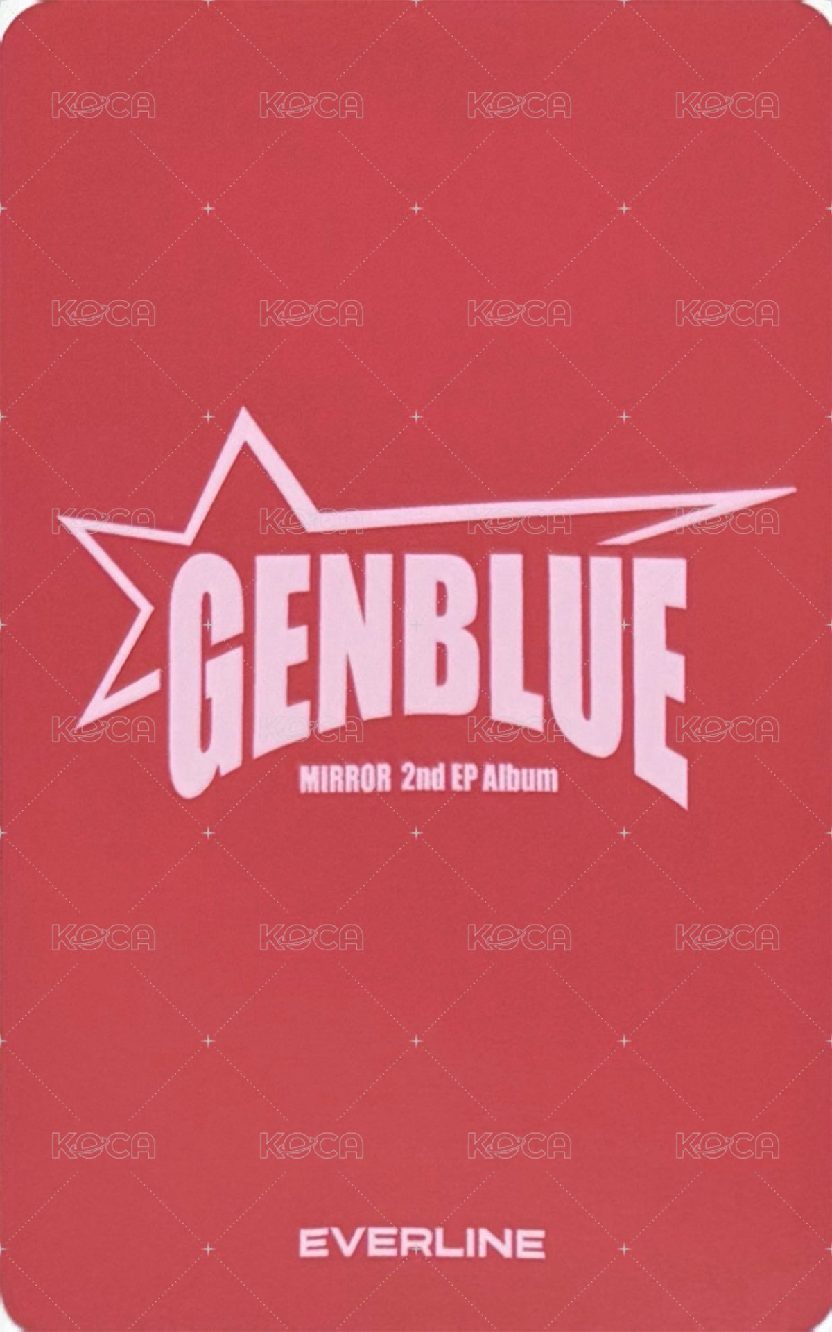 MIRROR el 2.0 線上 簽售卡 BADASS ver. 背面