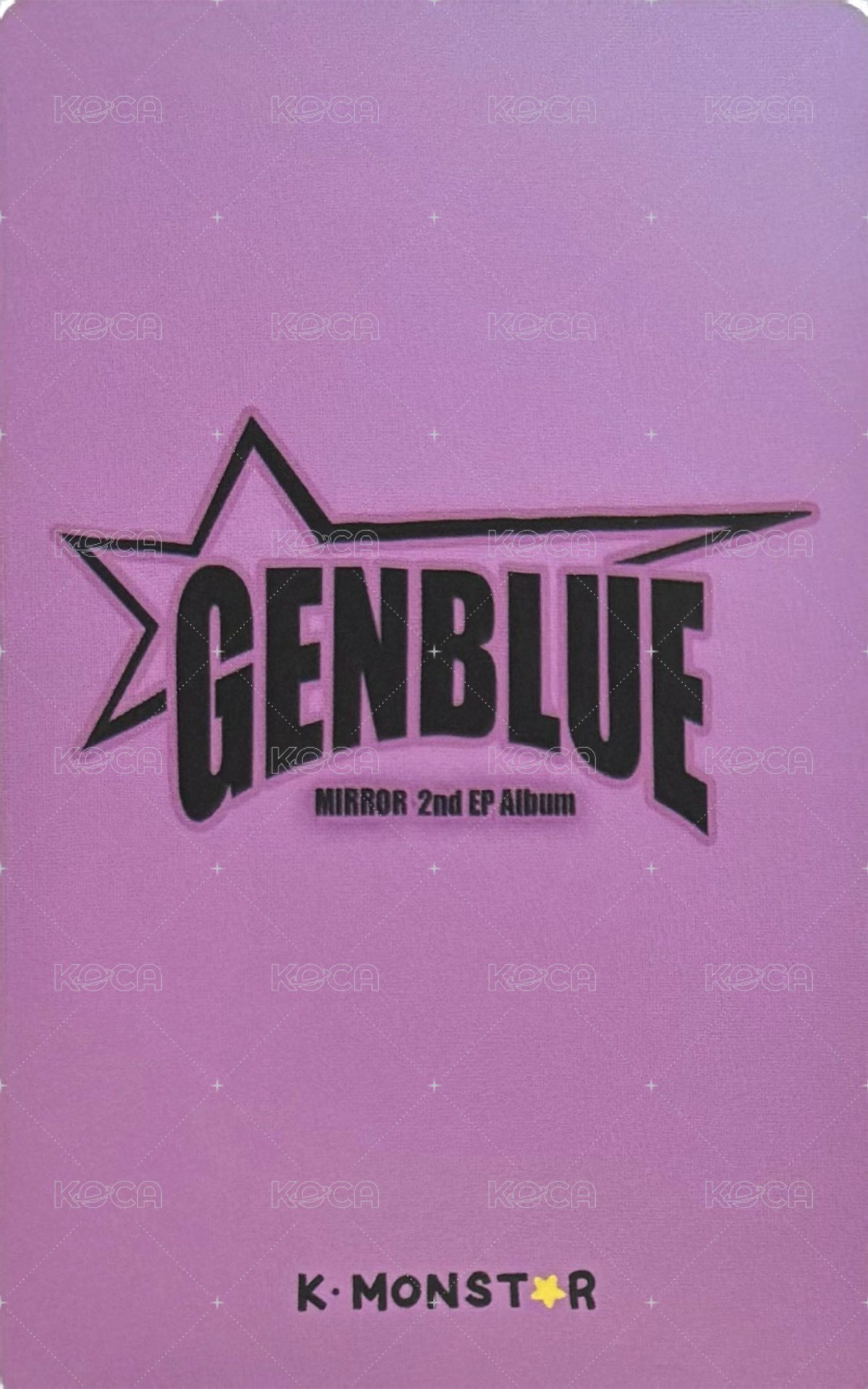 MIRROR km 1.0 咕卡 幸運卡  背面