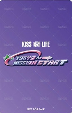 KISS OF LIFE Japan Debut Tour [Lucky Day] 入場卡 / 場限卡 12/27 B賞 背面