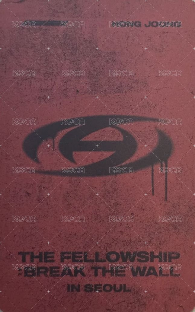 Break the Wall 演唱會 DVD / CD 卡 藍光 背面