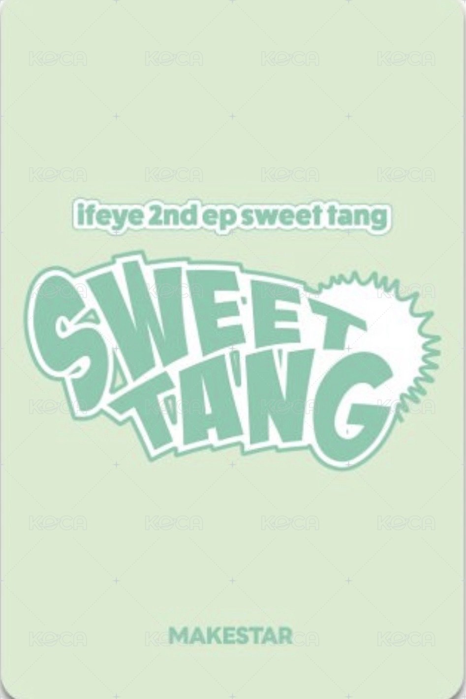 sweet tang ms 線下4.0 簽售卡 我的名字可愛嗎？ 背面