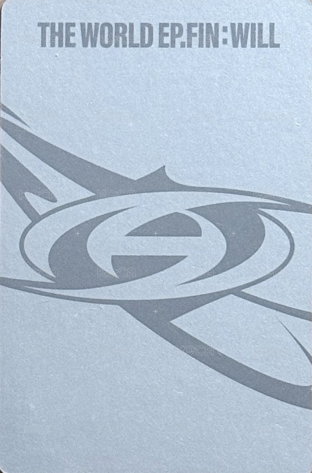 Will hello82 Limited DIGIPAK 專輯卡  背面