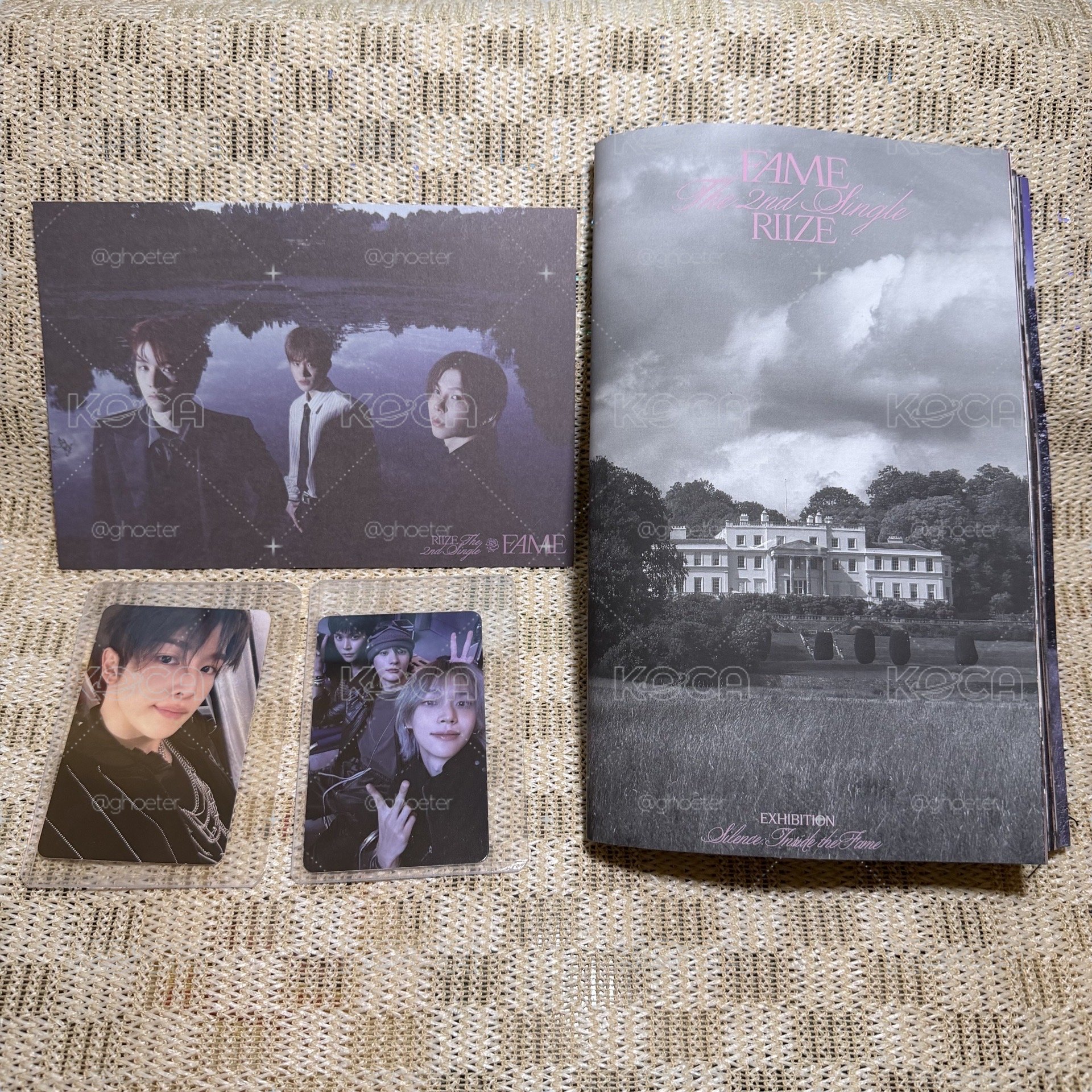 RIIZE：Fame/Cataloge版-全專 配置如圖