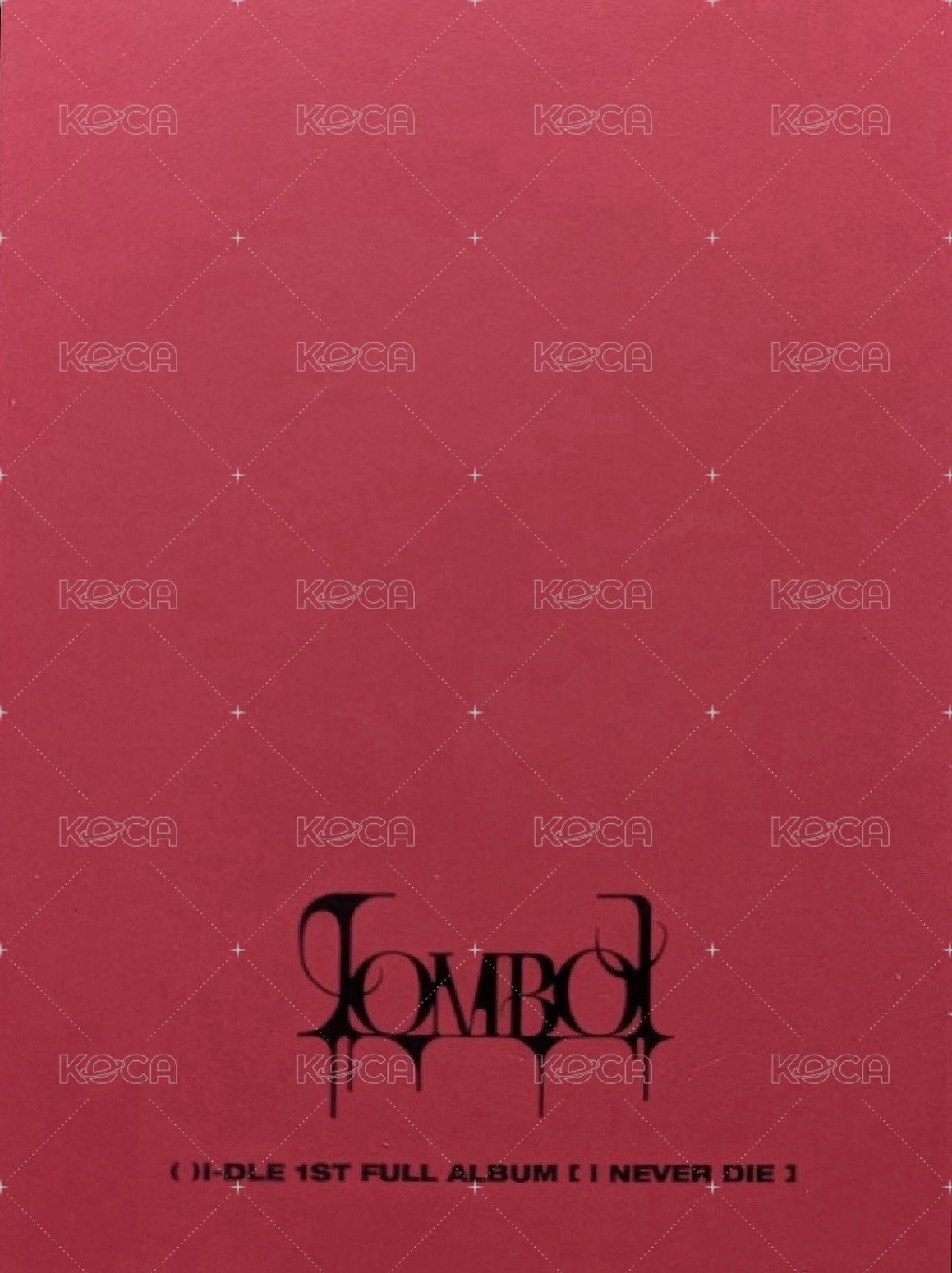 I NEVER DIE 專輯卡 證件照 背面