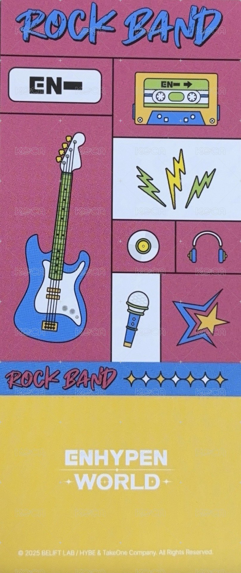 搖滾主題 隨機卡  背面