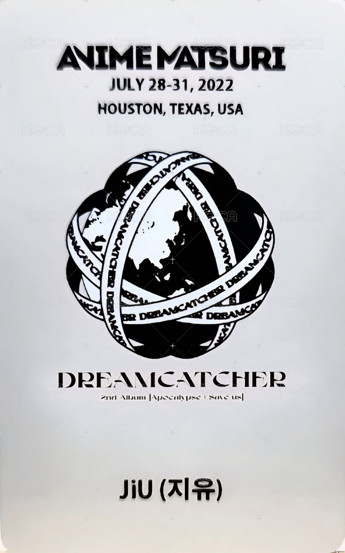 正規二輯 美漫演唱會 入場卡 / 場限卡  背面