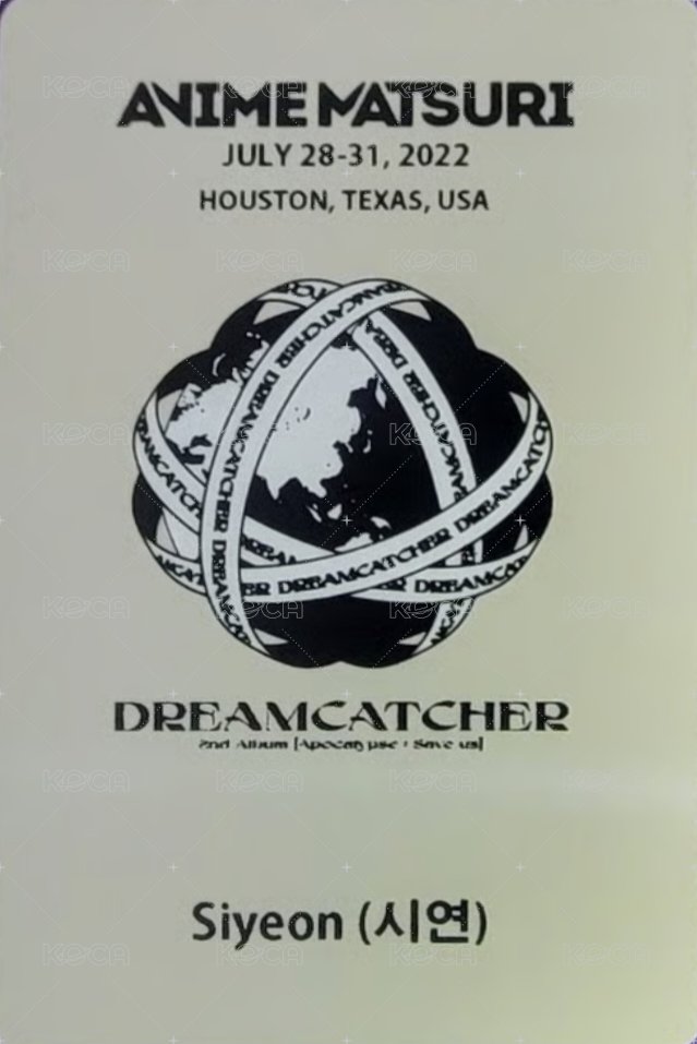 正規二輯 美漫演唱會 入場卡 / 場限卡  背面