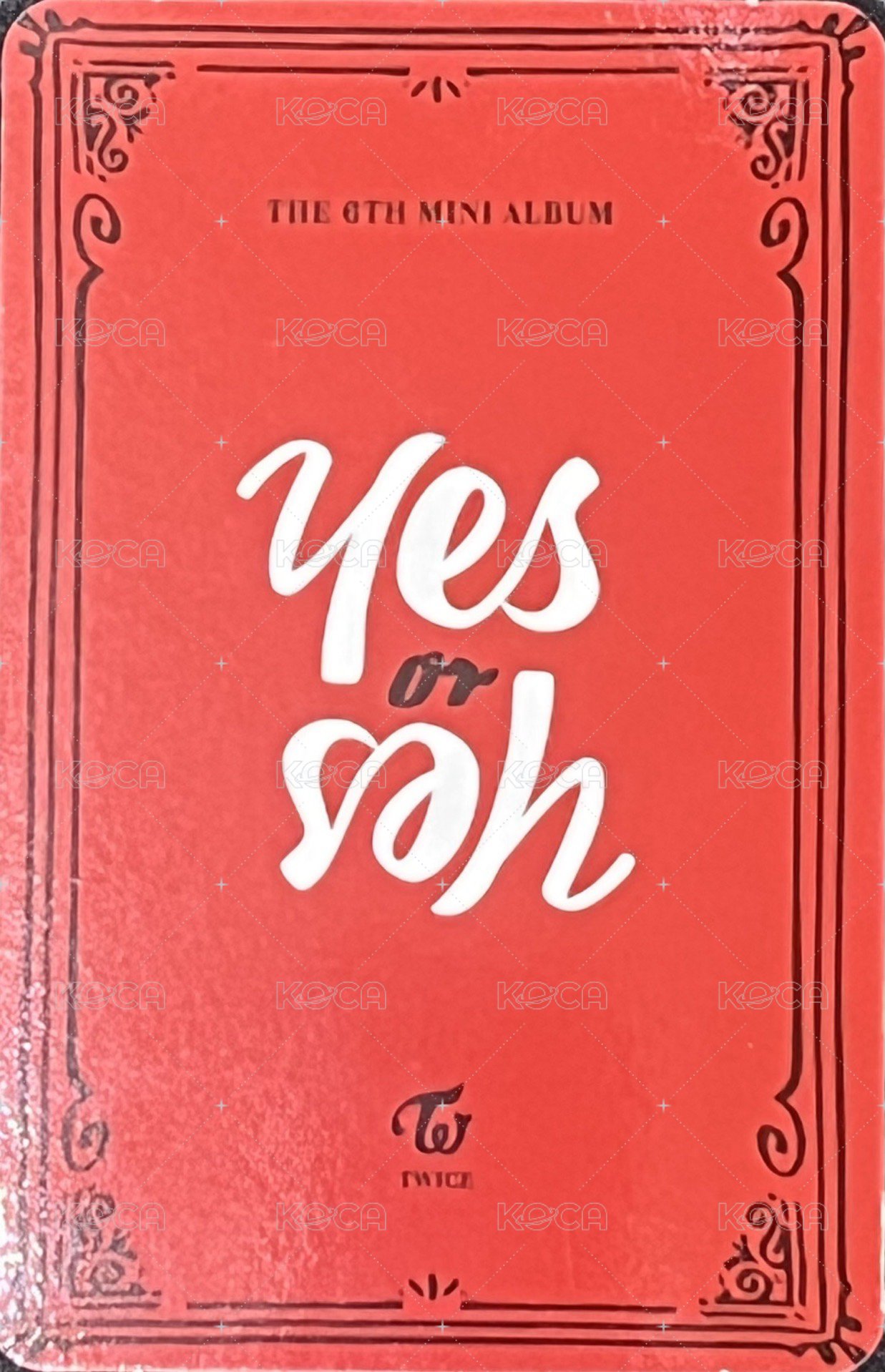 YES or YES 專輯卡 Yes or Yes 專輯卡 背面