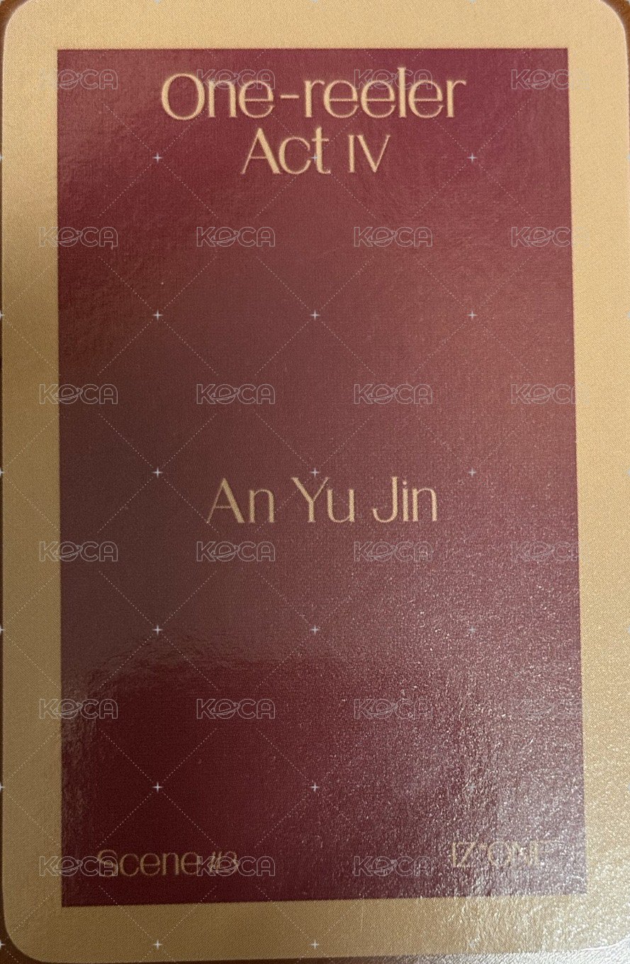 One-reeler / Act IV wd SCENE#3 簽售卡  背面