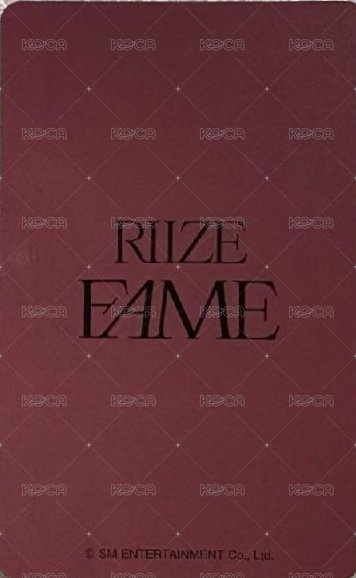 FAME 環球 幸運卡  背面